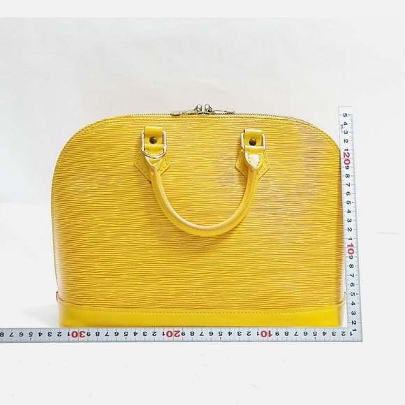 Authentic Louis Vuitton Epi Alma PM Hand Bag Tassili Yellow đź’ť - Picture 2 of 8